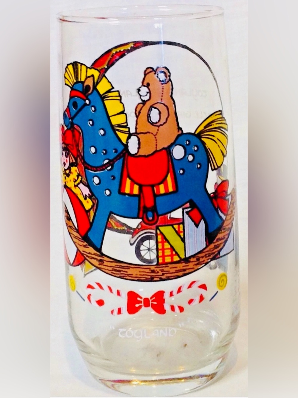 Pepsi Cola Glass Tumbler Toyland Christmas 1083 Vintage